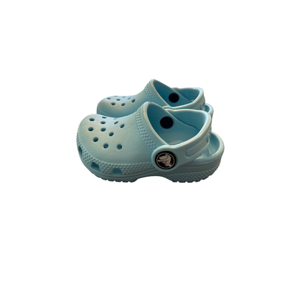 Crocs Unisex Kids Blue Classic Clog Size 4 - Picture 6 of 8